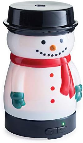 Airome Snowman Medium Essential Oil Diffuser|100 mL Humidifying Ultrasonic Aromatherapy Diffuser 8 Colorful LED Lights, Intermittent & Continual Mist, Auto Shut-Off by Airom%C3%A9