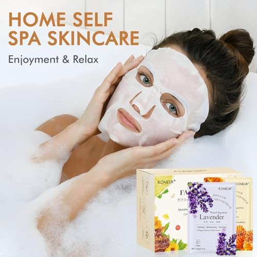KONEUK 60 Pack Collagen Essence Face Masks Skincare for Women - Image 7