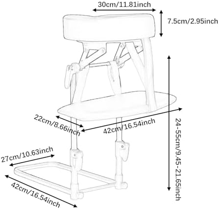Mattress Top Massage Kit Adjustable Headrest Massage SPA Portable Sturdy Face Down Pillow with Armrest, Coffee - Image 5