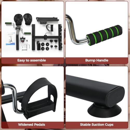 Adjustable Pedal Exerciser Bike for Seniors with a Pair of Gloves - Image 4