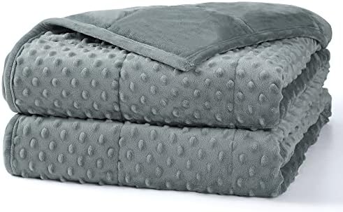 Alomidds Weighted Blanket, Luxury Velvet, (41"x60" 7LBS, Grey) by Alomidds