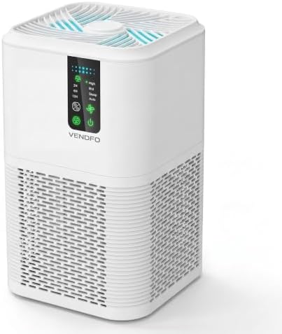 Air Purifiers for Home Large Room Up to 1750ft², Auto Air Quality Monitor by VENDFO