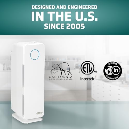 GermGuardian Air Purifier for Homes with Pets, H13 Pet HEPA Filter, Removes Pet Dander, Dust, Allergens, Smoke, Pollen, Odors, Mold, UV-C Light Helps Reduce Germs, 22 Inch, White, AC4300WPT - Image 4