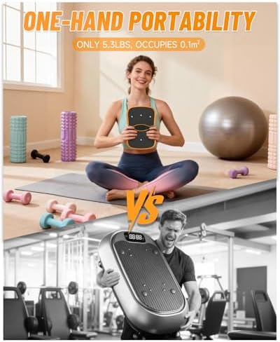 Mini Vibration Plate Machine – Portable, Wireless, Rechargeable Quiet Platefor Vibration Massage, Relaxation & Muscle Stiffness Relief - Image 2
