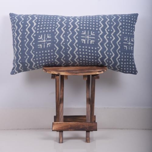 Trade Star 24 x 12 Bohemian Lumbar Soft Pillow Cover Handloomed Farmhouse Pillow Case 100% Cotton Lumbar Pillow Cover Indian Modern Summer Cooling (Dark Grey ALMA) - Image 3