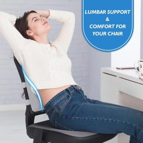Lumbar Support Pillow for Office Chair, Back Support, Memory Foam - Image 7
