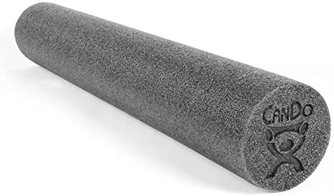 CanDo Plus Round Gray Exercise Fitness Foam Rollers for Muscle Restoration, Massage Therapy, Sport Recovery and Physical Therapy 6" x 18" - Image 3