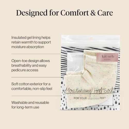 Kitsch Moisturizing Heel Socks for Cracked Heel Treatment - 1 Pair - Image 3