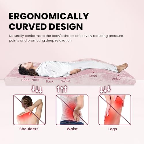 Lash Bed Foam Topper, Massage Table High-Density Foam Mattress Topper, Ergonomic Curved Lash Bed Cushion for Beauty Salon - Image 5