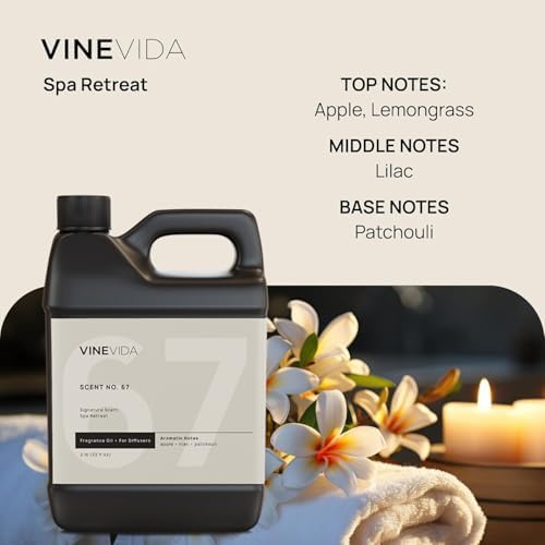 VINEVIDA Spa Retreat Fragrance Oil for Cold Air Diffusers - 32 Fl Oz -Essential Oils for Diffuser Oil Refill & Air Freshener Room Spray - Image 3