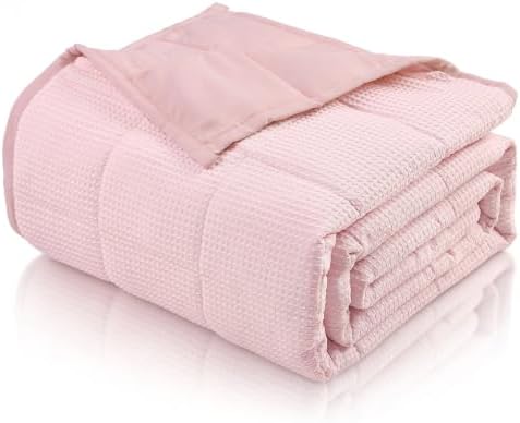 Topblan Cooling Weighted Blanket for Adults, 15lbs 48 x 72 for Summer by Topblan