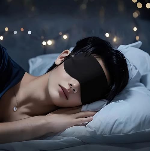 4 Pack Sleep Mask for Women & Men, 100% Blackout Silky Eye Cover, Zero Eye Pressure Soft Satin Blindfold with Elastic Adjustable Strap, Lightweight Night Eyes Shade for Travel Nap Side & Back Sleepers - Image 6