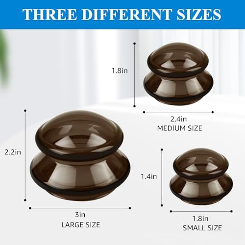 Silicone Cupping Therapy Sets (Set of 3), Cupping Kit for Massage Therapy - Image 5