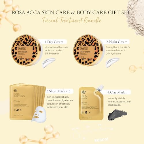 23 Pcs Mother's Day Gift for Mom, Leopard Skin Care Set for Women, Bath and Body Gifts Basket Set, Spa Gift Baskets, Day Cream, Bath Bombs, Serum, Birthday, Christmas, Valentines, Anniversary, Wife - Image 3