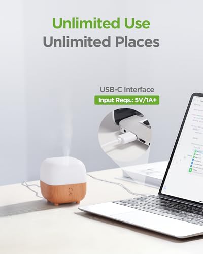 InnoGear 2 Set 150ml Essential Oil Diffusers for Home Small Mini Humidifier - Image 4