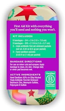 Welly Quick Fix, On The Go First Aid Kit, Assorted Bandages, Ointments, and Hand Sanitizer, Three Color Bandages - 2 Pack - Image 3