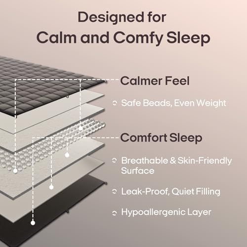 ZonLi Weighted Blanket for Adults (60"x80", 15lbs, Light Pink) - Image 4