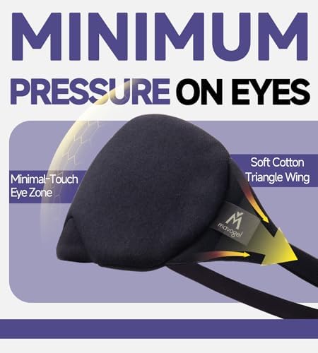 Mavogel Cotton Sleep Eye Mask, Light Blocking with Adjustable Nose Bridge - Image 5