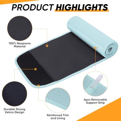 APEXUP Waist Trainer for Women Lower Belly Fat, Men Sweat Band, Stomach Wrap, Waist Trimmer with Removable Lumbar Support - Image 5