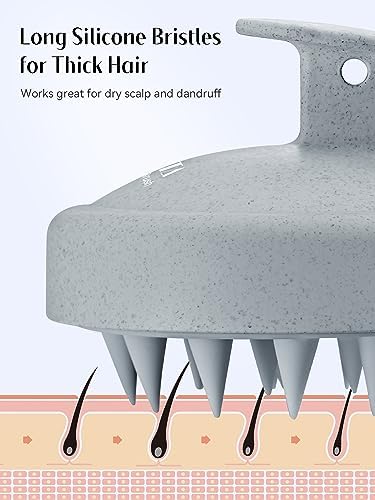 HEETA Scalp Massager Hair Growth Scrubber for Dandruff Removal Hair Care - Image 6