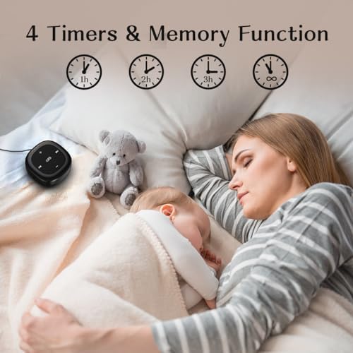 White Noise Sound Machine with 30 Soothing Sounds 36 Adjustable Volume Brown Noise Sound Machines for Sleep Office Privacy Bedroom 4 Timers Memory Function Sleep Sound Machine Baby Adult Elderly Care - Image 3