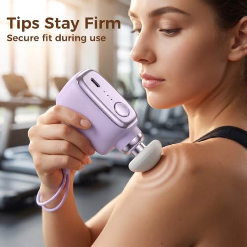 Mini Massage Gun, Pocket Percussion Massager with 3 Speeds - Image 6