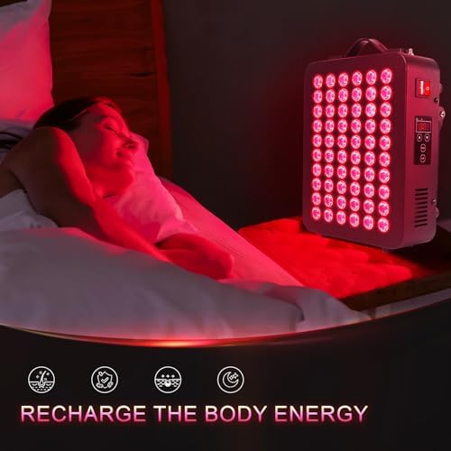 Red - Light - Therapy- Infrared Light 660nm 850nm High Power Panel Dual Chip Clinical Grade LED Device with LED Touch Screen 300W (Black) - Image 4