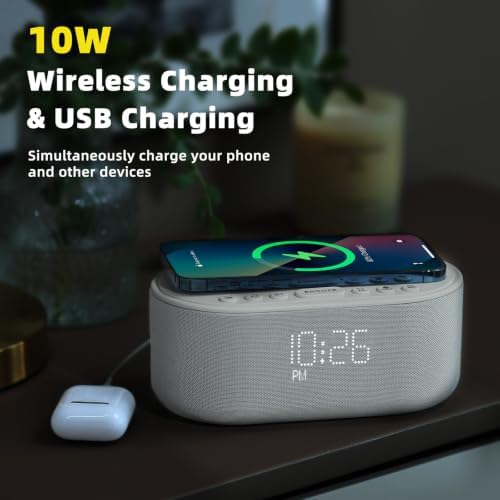 Odokee Sound Machine Alarm Clock with Wireless Charging - Image 3