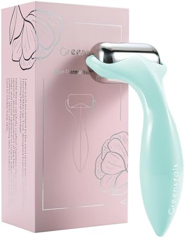 Greenstalk Ice Roller for Face & Eyes – Medical-Grade Stainless Steel Cooling Face Roller for Puffiness Relief, Dark Circles, Skincare Routine – Dual Cold & Warm Therapy, Ergonomic Design (1 unit) - Image 2