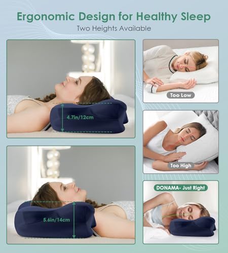 DONAMA Cervical Pillow Ergonomic Memory Foam Pillow for Neck Support - Image 3