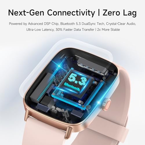 Smart Watch for Women, 1.85" HD Smartwatch Compatible iPhone/Samsung/Android (Answer/Make Calls), 100+ Sport Modes Fitness Tracker with Heart Rate/Sleep/SpO2 Monitor, IP68 Waterproof, with 2 Bands - Image 6