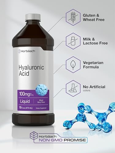 Horbäach Liquid Hyaluronic Acid Supplement | 100 mg | 16 oz - Image 5