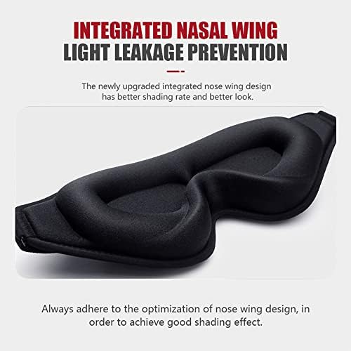 FengXinZi Sleep Mask for Side Sleeper, Blackout Eye Mask for Women Men - Image 4