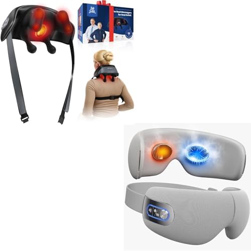 BOB AND BRAD Neck Massage with Heat and Eye Massager with Heat & Cooling by BOBANDBRAD