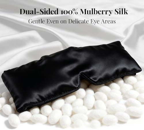 Silk Sleep Mask – 100% Mulberry Silk Eye Mask for Sleeping - Image 2