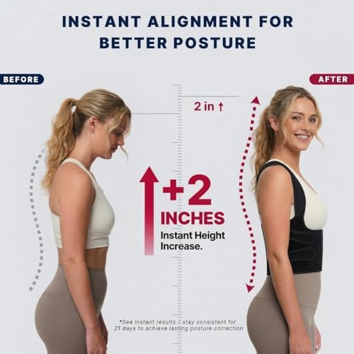 Posture Corrector for Women and Men - Back Brace & Shoulder Straightener - Image 2