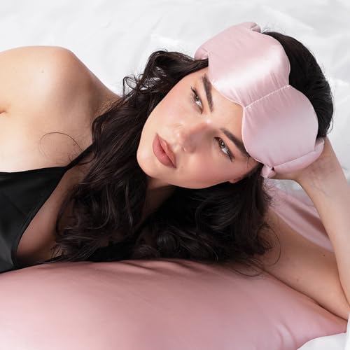 nodpod Mineralized Silk Gentle Pressure Sleep Mask, Weighted Eye Mask - Image 4