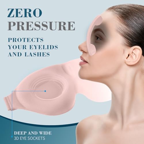 ZGGCD Sleep Mask for Side Sleeper, Light Blocking Eye Mask for Women Men - Image 4