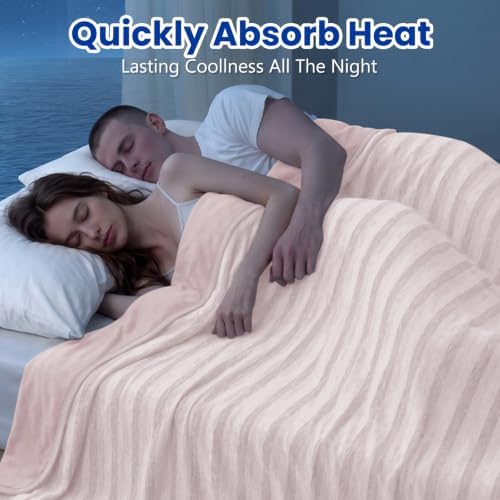 GOHERO Cooling Blanket Queen Size- 90"x90" Summer Cooling Throw Blanket for Hot Sleepers Arc-Chill Q-Max >0.45 Cool Fiber, Keeps Cool for Night Sweats, Soft Lightweight Sofa Blankets for Kid Adults - Image 2