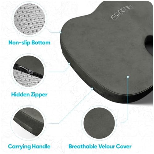 FORTEM Seat Cushion & Lumbar Support for Office Chair, Wheelchair, Car - Image 4