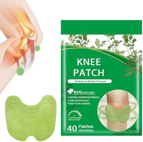 Natural Knee Joint Patches, Herbal Patch Pad Balance,Mugwort Herbal Knee Patches,Long-Lasting Knee Comfort, Knee Joint Relief Patches (patch40pc) by Unknown