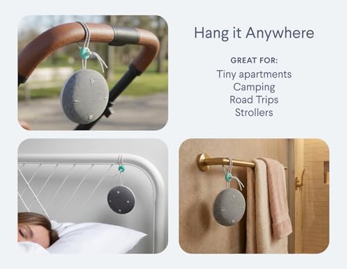 SNOOZ Go 2 Travel White Noise Sound Machine - 12 Sounds, Brown & Pink Noise - Image 7