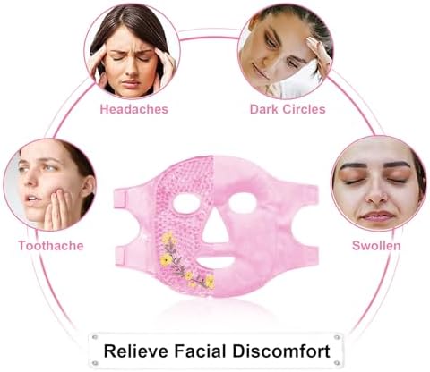 Cold Face Eye Masks Ice Face Mask Hot Cold Compress - Image 2