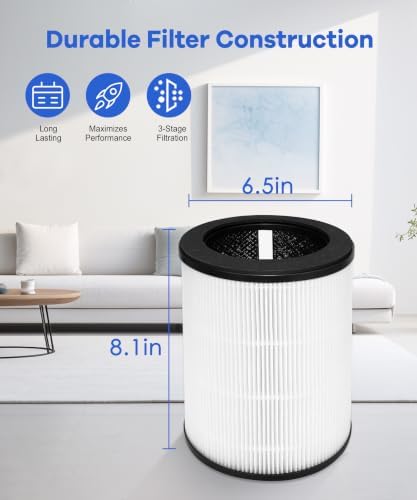 P100/P100 Pro Replacement Filter Compatible with Welov Air Purifier P100-RF - Image 5
