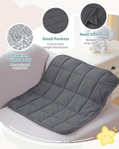 Topblan Weighted Lap Blanket 2 lbs, 19 x 21 Small Size for Summer - Image 4