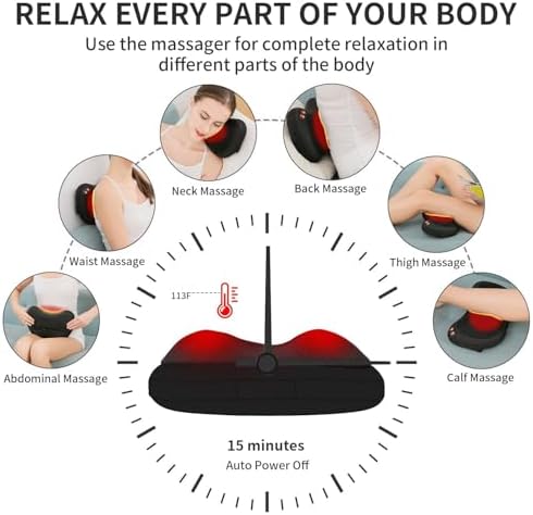 iKristin Back Massager with Heat Shiatsu Neck Massager for Relax Muscles - Image 3