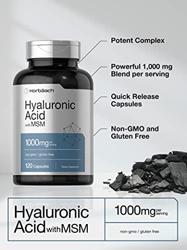 Horbäach Hyaluronic Acid with MSM | 1000 mg | 120 Capsules - Image 3