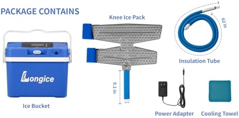Longice Ice Therapy Machine for Knee,Cold Therapy Machine for Knee After Surgery,Cold Therapy System,Cold Therapy Unit (Blue) - Image 6