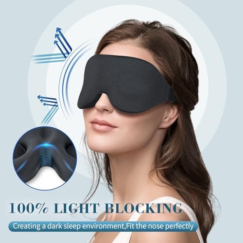 ZGGCD Sleep Mask for Side Sleeper, Light Blocking Eye Mask for Women Men - Image 2
