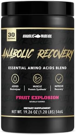 Anabolic Recovery, Essential Amino Acids, Post Workout Recovery, Premium Hydration, Build Muscle* (Fruit Explosion, 30 Servings) by AnabolicWarfare